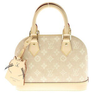 Louis Vuitton Alma Grace Coddington Collaboration Shoulder Bag Beige Tan Leather